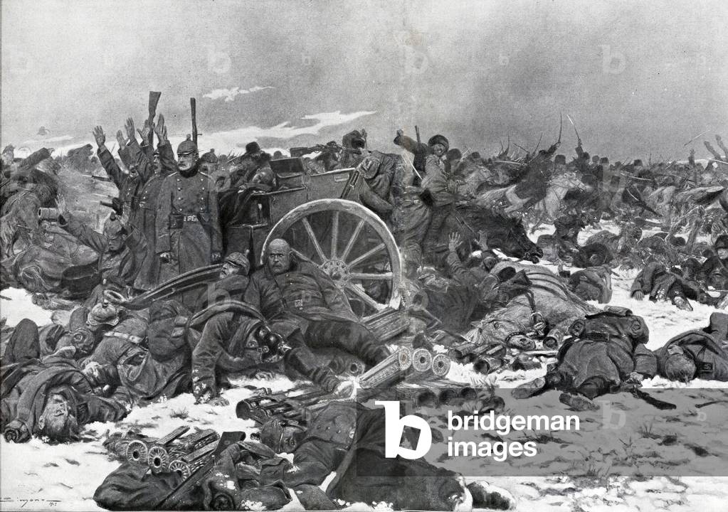 Cossacks over run German Artillery Positions