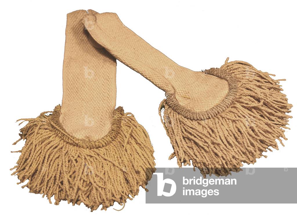 French worsted epaulettes for a soldier of an elite company, circa 1775