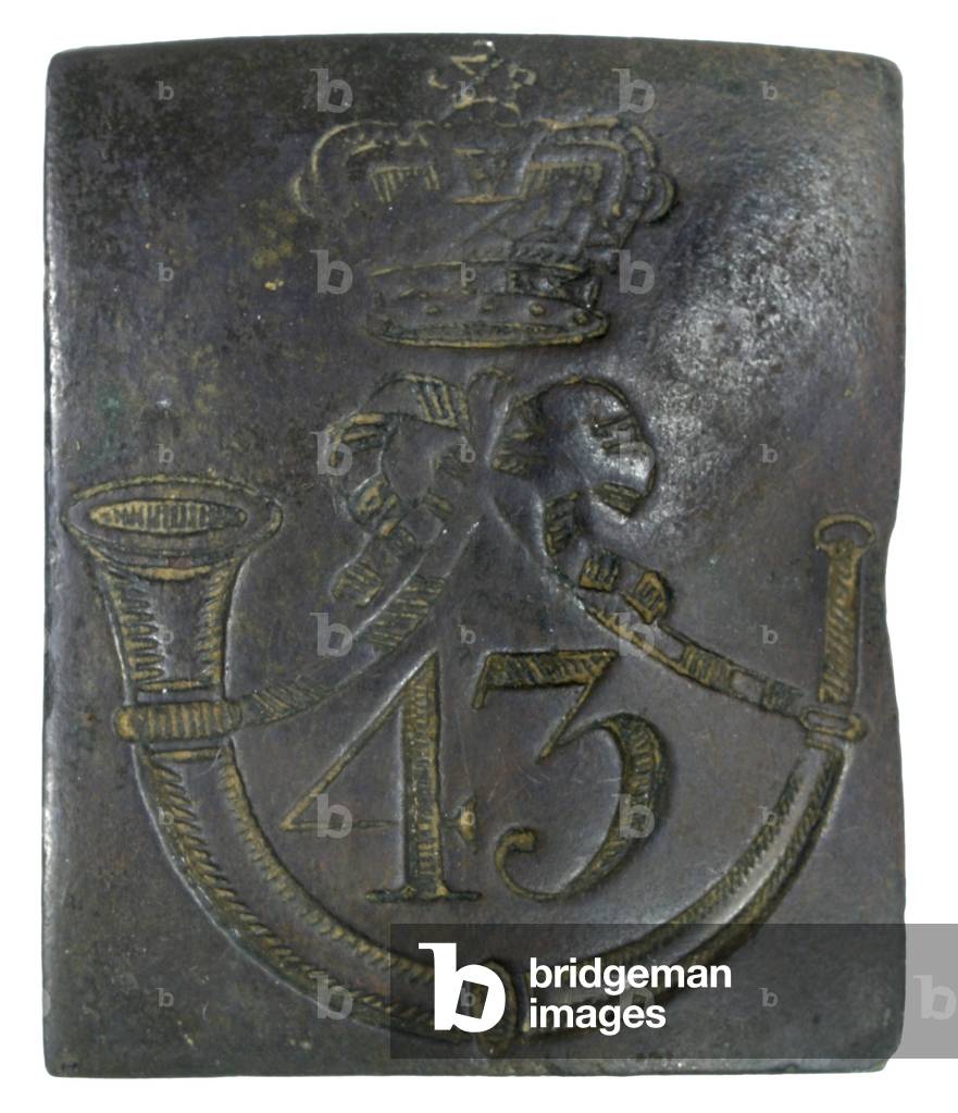 British Army, Shoulder Belt Plate of the 43rd Light Infantry Regiment