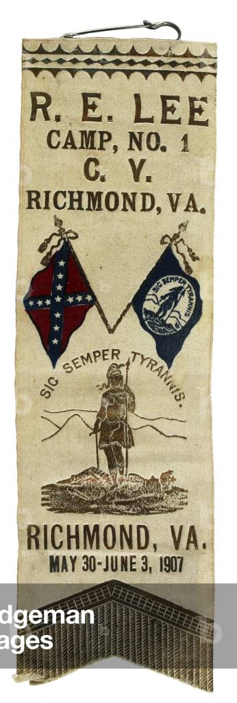 American Civil War Confederate Veterans Reunion Ribbon 1907