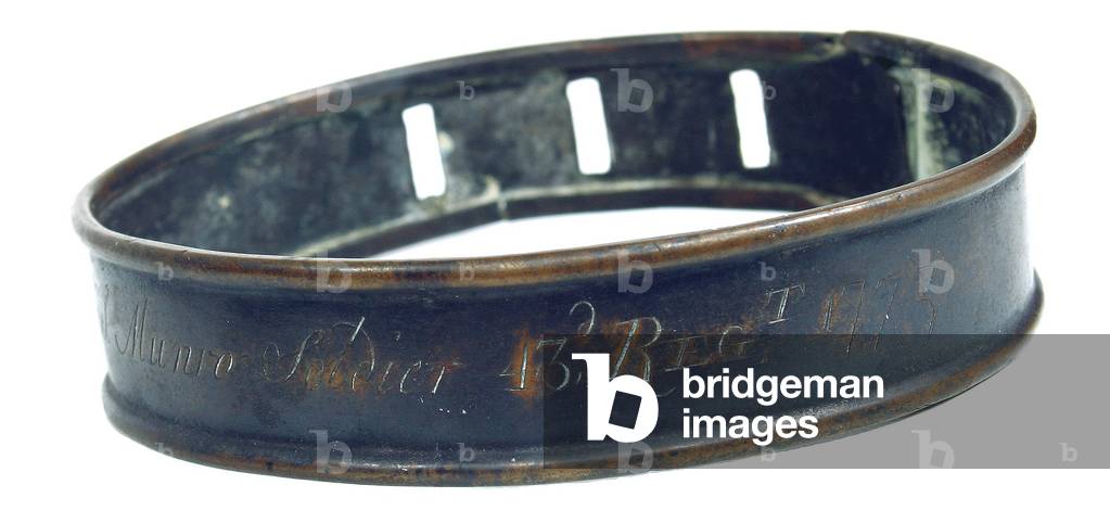 British soldier's brass collar for his pet dog