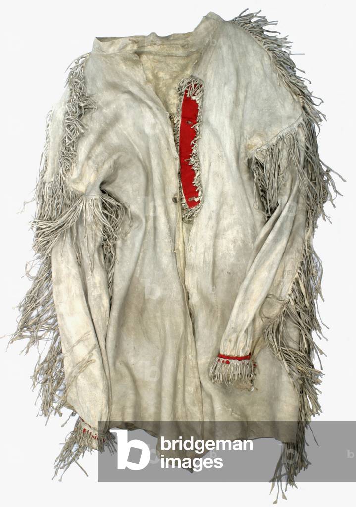 United States Buckskin jacket worn by H.Harrington, 7th U.S. Cavalry