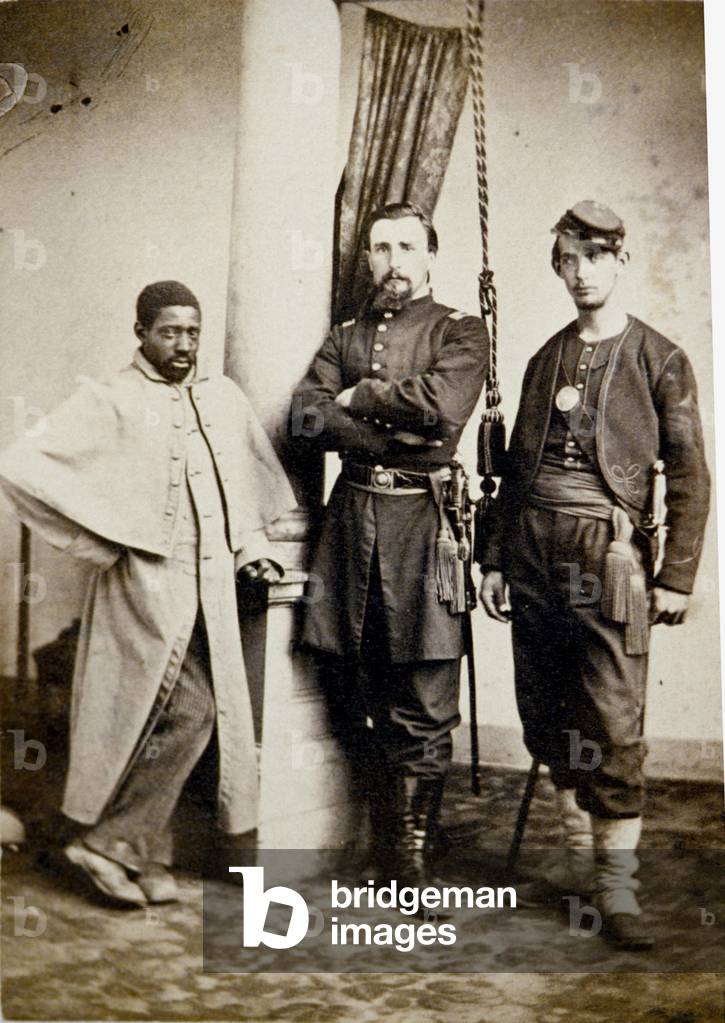 Union Army, Officer and Sergeant with Black Servant