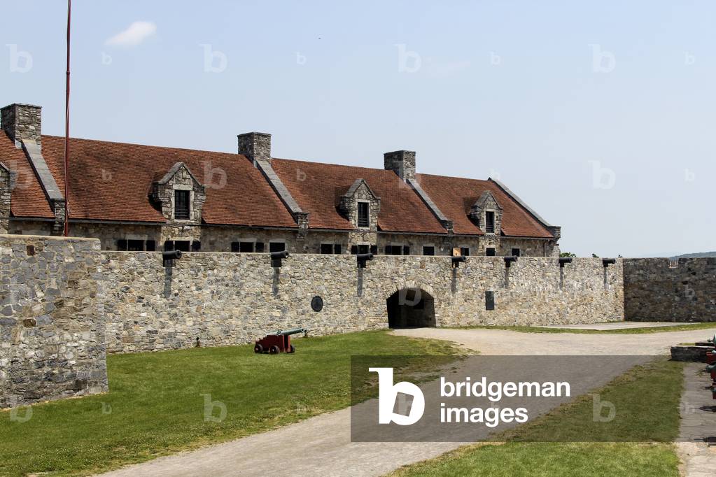 View of Fort Ticonderoga on Lake Champlain, New York, USA (photo)