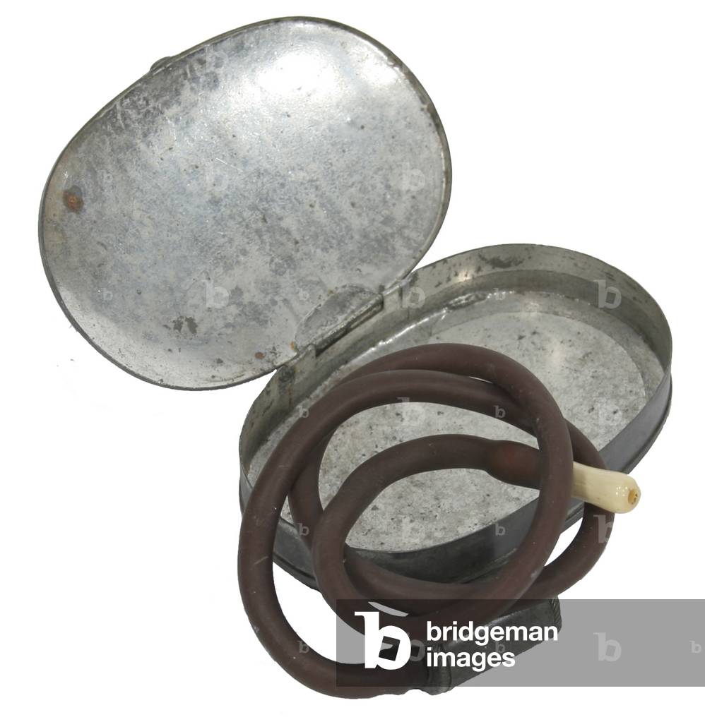 Russell's Patent dirty water filtering device with tin case
