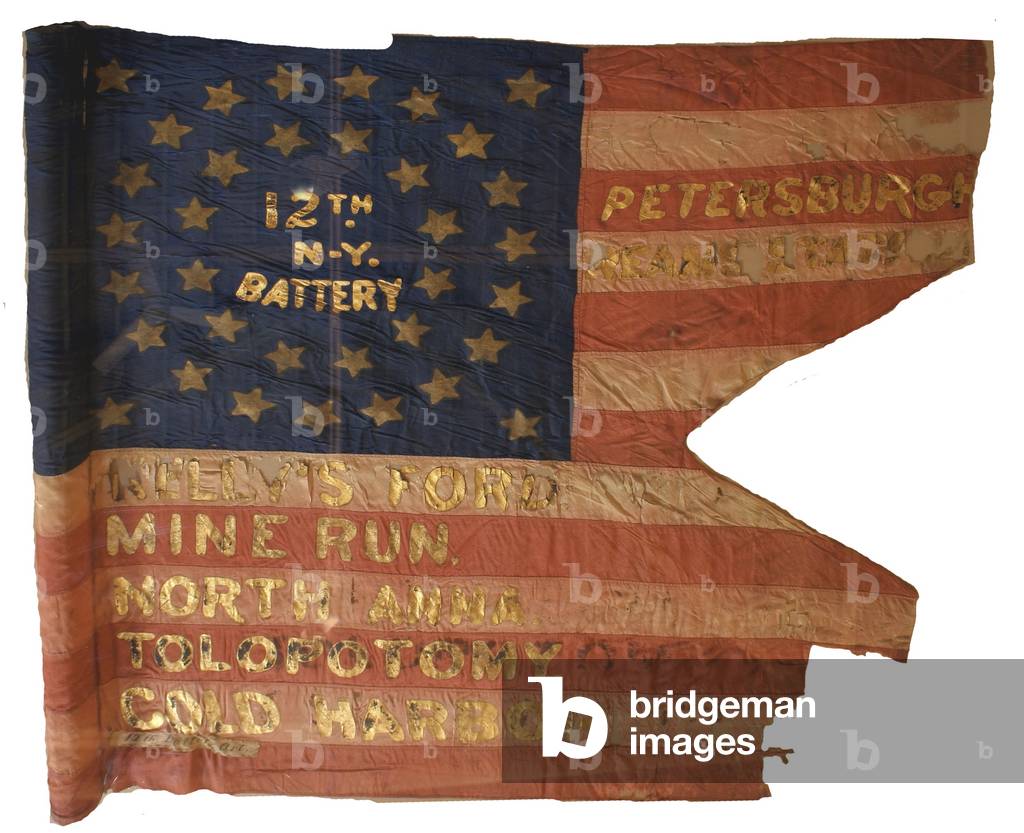 Guidon of the 12th NY Light Artillery .
