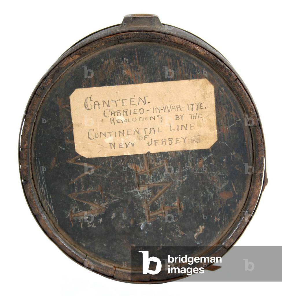 Wooden canteen used by a New Jersey soldier