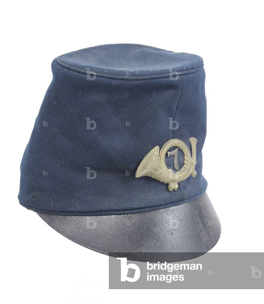 Cap worn by Captain Burton of the 7th Connecticut Volunteers (mixed media)