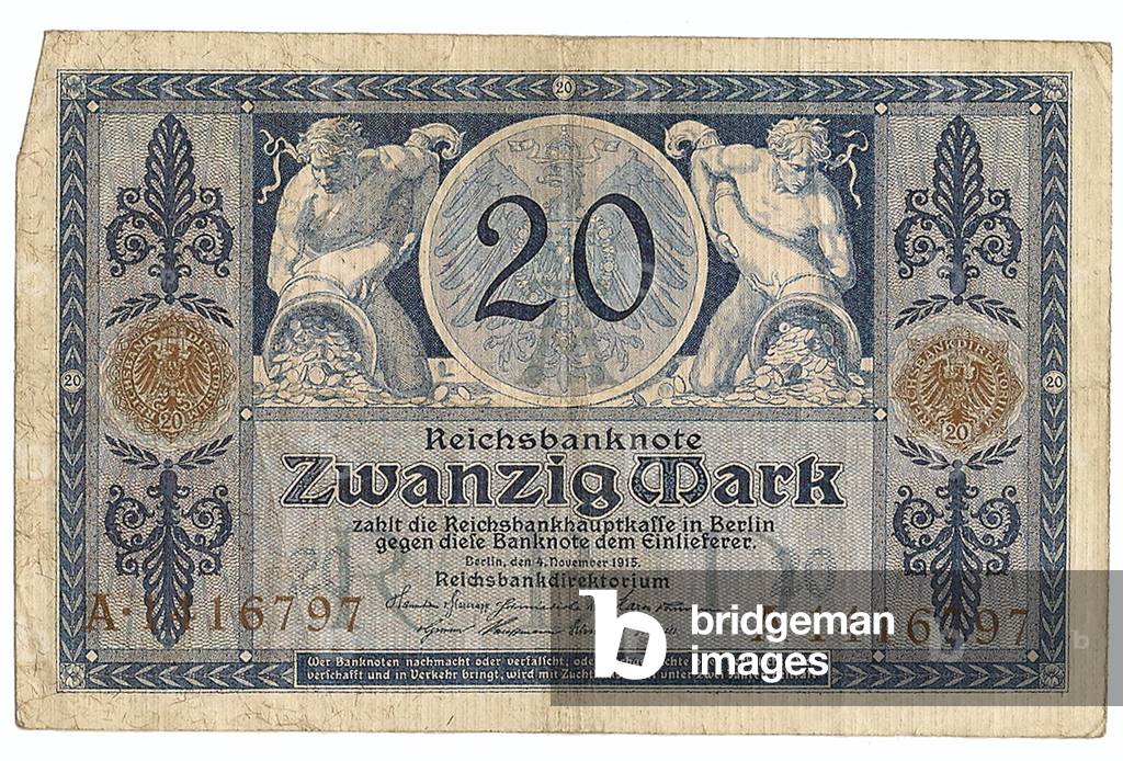 German 20 Mark note