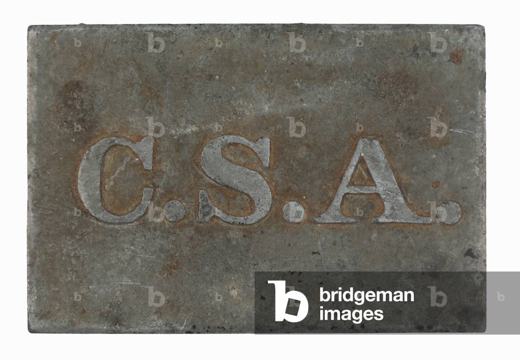 Confederate Pewter waist belt C.S.A. buckle