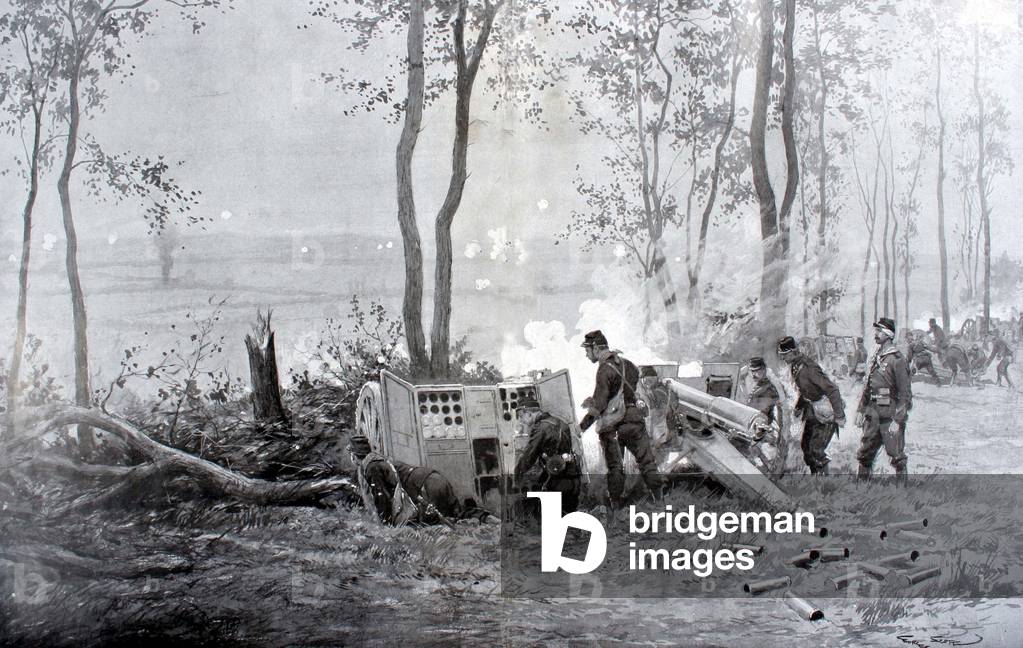 French 75s in action 1914-15, by Georges Scott