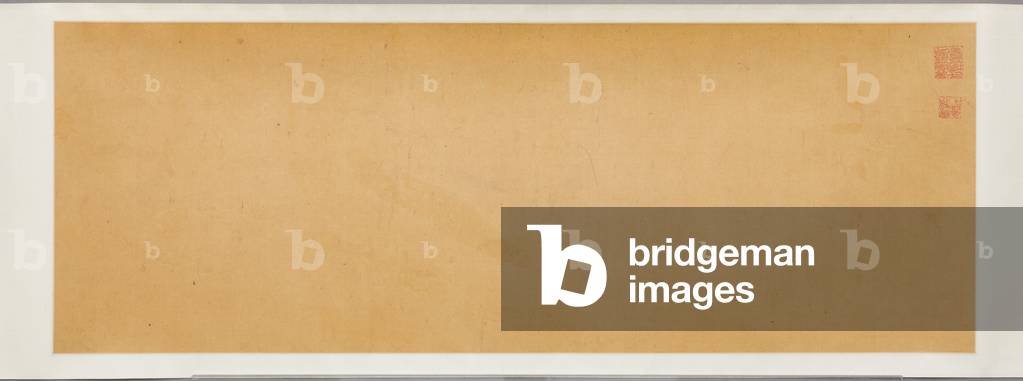 Landscape with fisherman and poem (ink on paper) (see also 3514522-3)