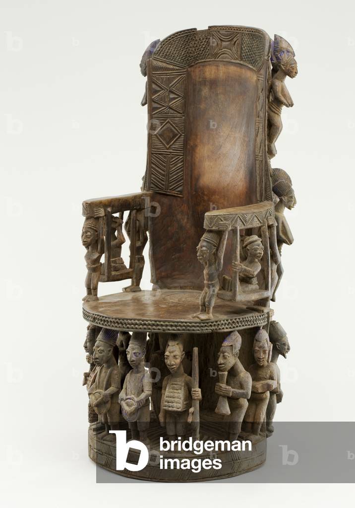 Chief's Throne, Yoruba Culture (wood & pigment)