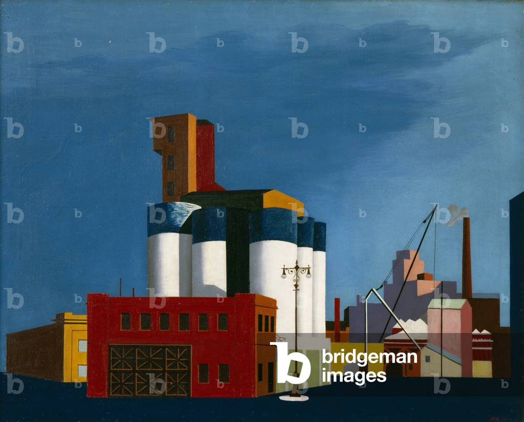 Waterfront, c.1940 (oil on canvas)