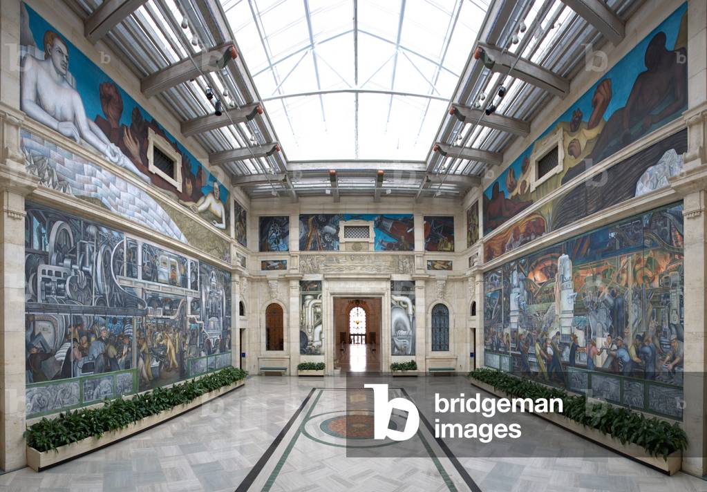 Detroit industry by Diego Rivera, West Wall 1932-33 (photo)