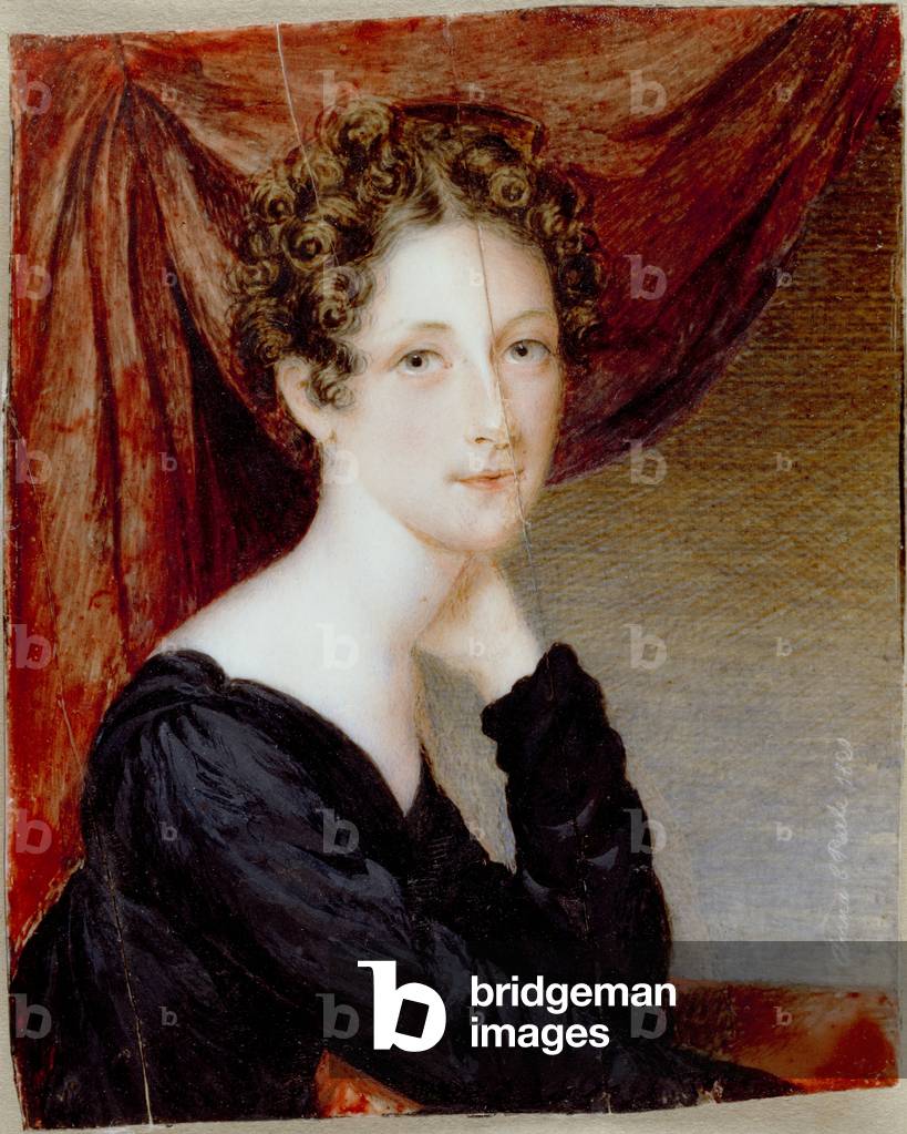 Rosalba Peale, 1820 (w/c on ivory)