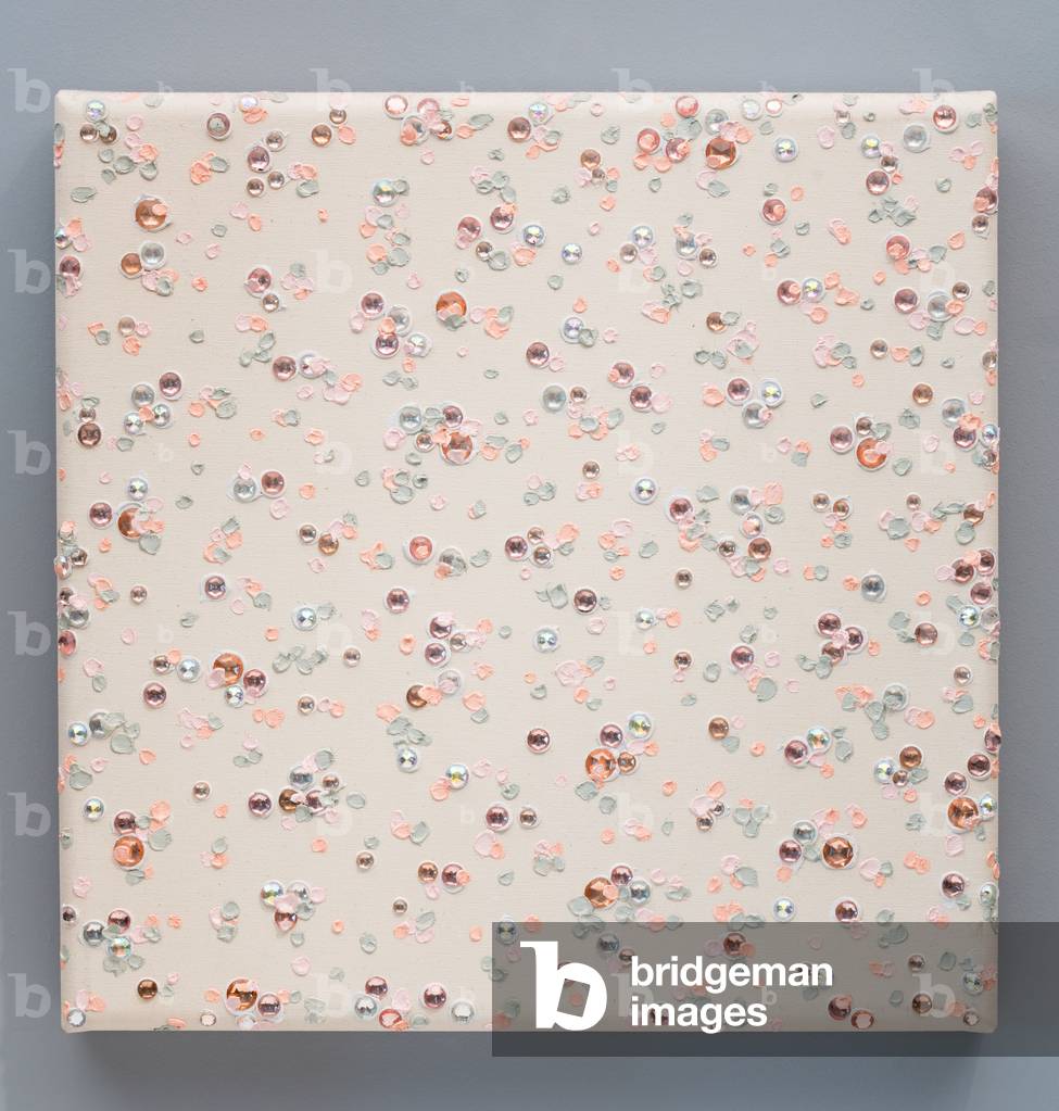 Untitled (Pink and Gray), 1978 (oil & plastic on canvas)