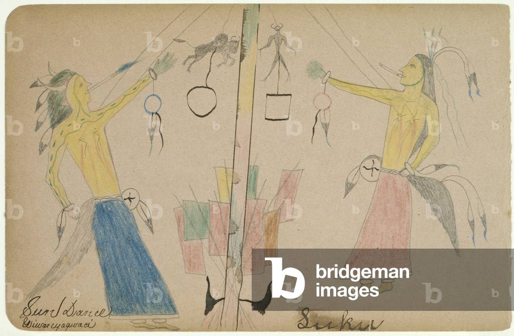 Sun Dance, c.1890 (coloured pencils on paper)