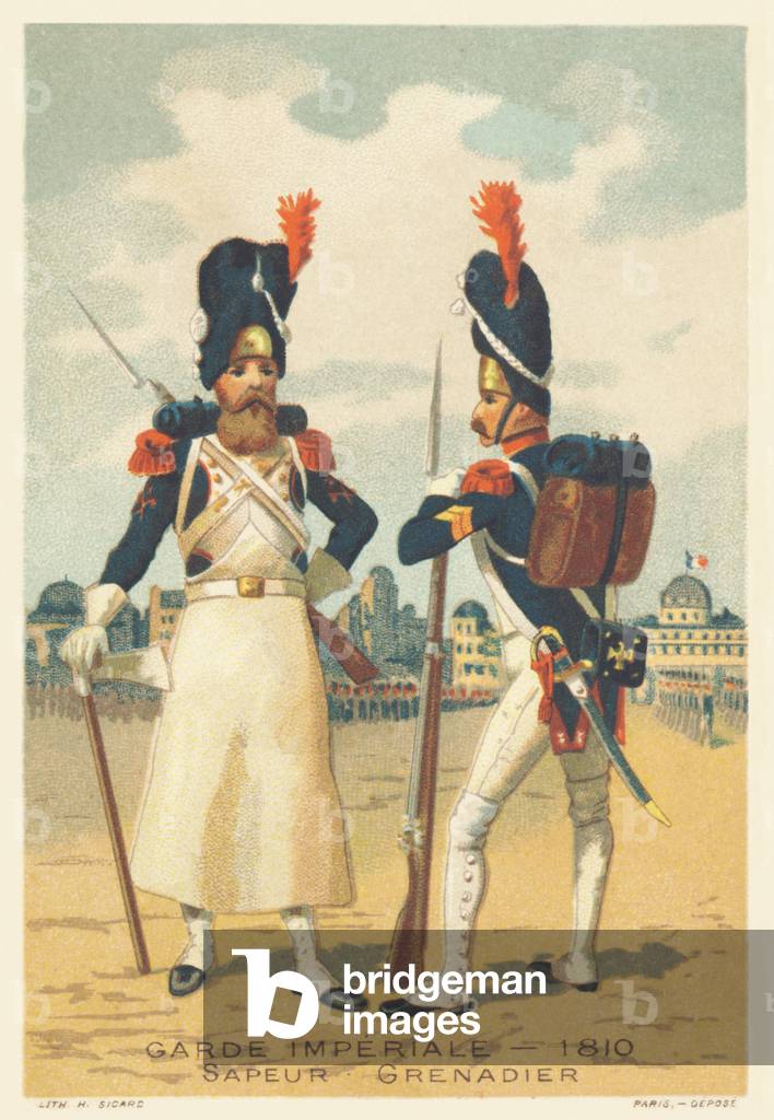 Imperial Guard, Sapeur and Grenadier in 1810