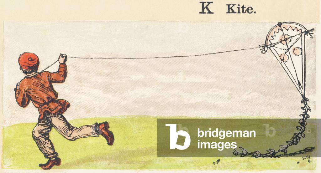 K : kite, 1872 (illustration)