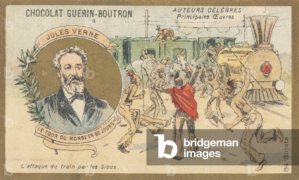 Jules Verne (1828-1905), novelist, playwright, poet, author of literature for youth, author of “Le tour du monde en eightydays”, novel d'aventure (1872)