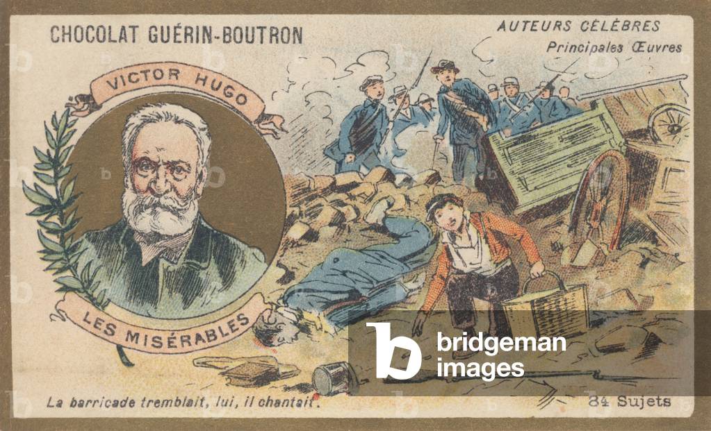 Victor Hugo (1802-1885), French poet, playwright, writer and novelist, author of “Les Miserables”, novel (1862)