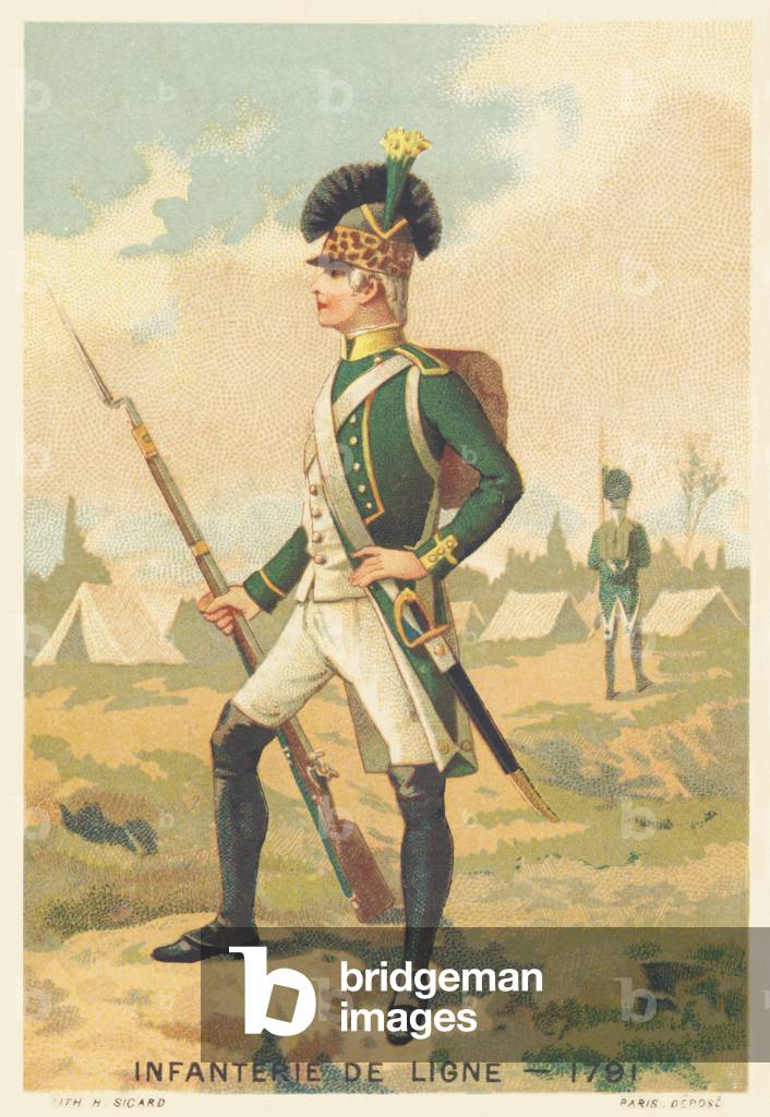 Line infantry in 1791