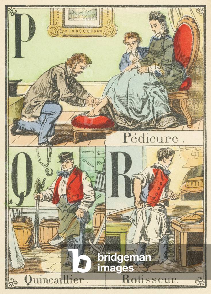 P Q R: Pedicure, Hardware, Roster