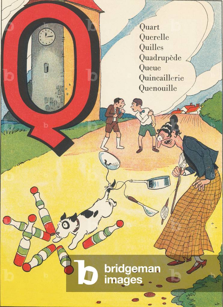 Q: Quarter, Querel, Bowling, Quadrupede, Tail, Hardware, Cattail