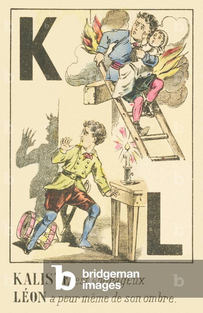 K L: Kaliste is brave Leon is afraid even of his shadow