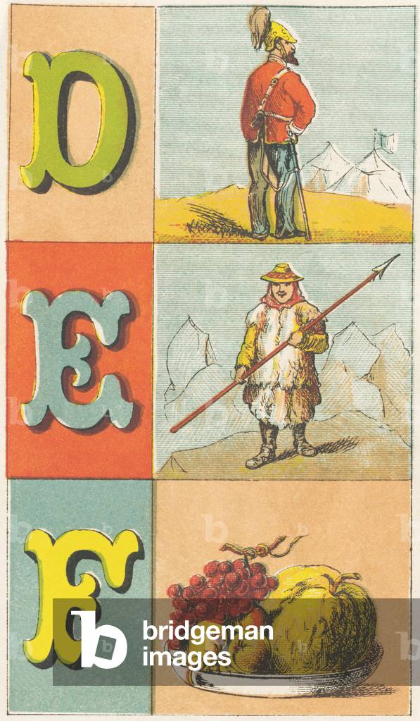 D E F: Dragon, Eskimo, Fruits