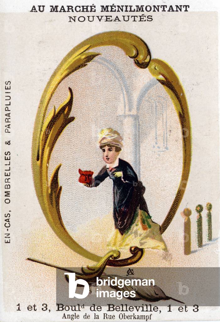Letter Q: quail, cattail, bowling. Alphabet Art Nouveau: Series of 25 advertising chromolithographs. Lithography by Alfred Clarey, late 19th century. Dim 115x75mm