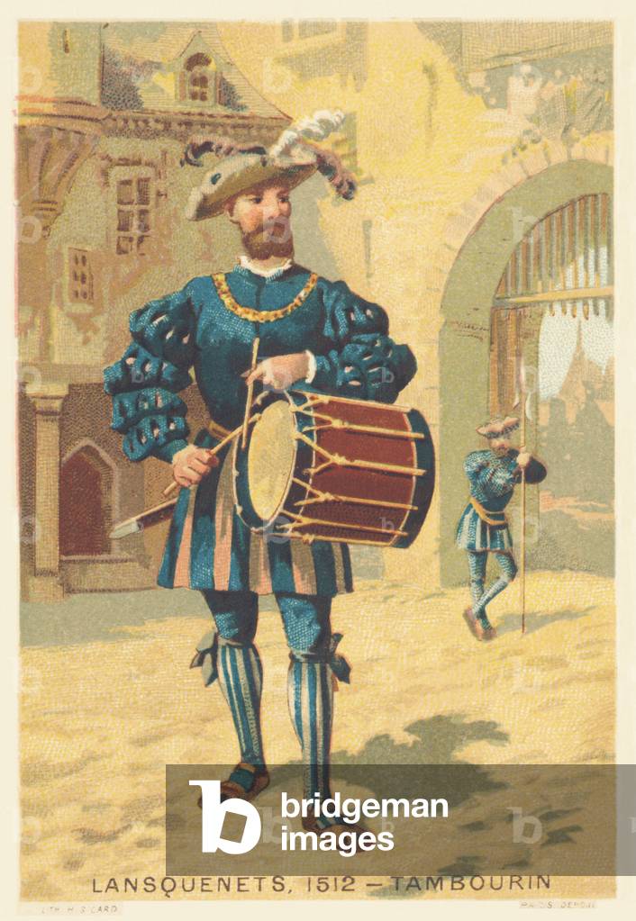 Lansquenets, Tambourine in 1512 (Mercenaries, mostly German, in the 15th and 16th century)