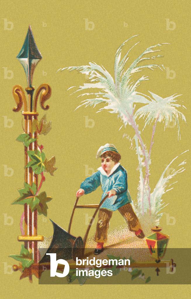 L: ploughman, spear, ivy, liana (colour litho)