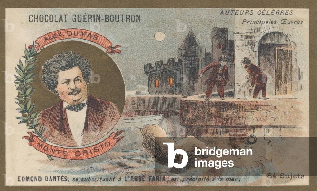 Alexandre Dumas (1802-1870), French writer, author of “The Count of Monte Cristo”, novel (1845-1846)