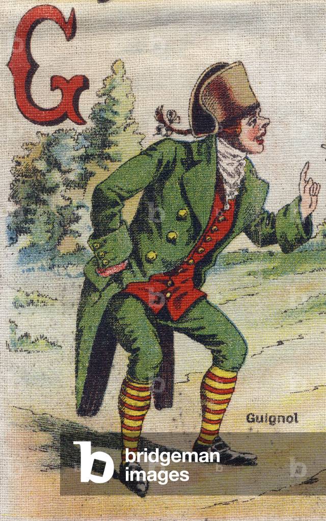 Letter G: Guignol (puppet), beg 20th century (chromolithograph)