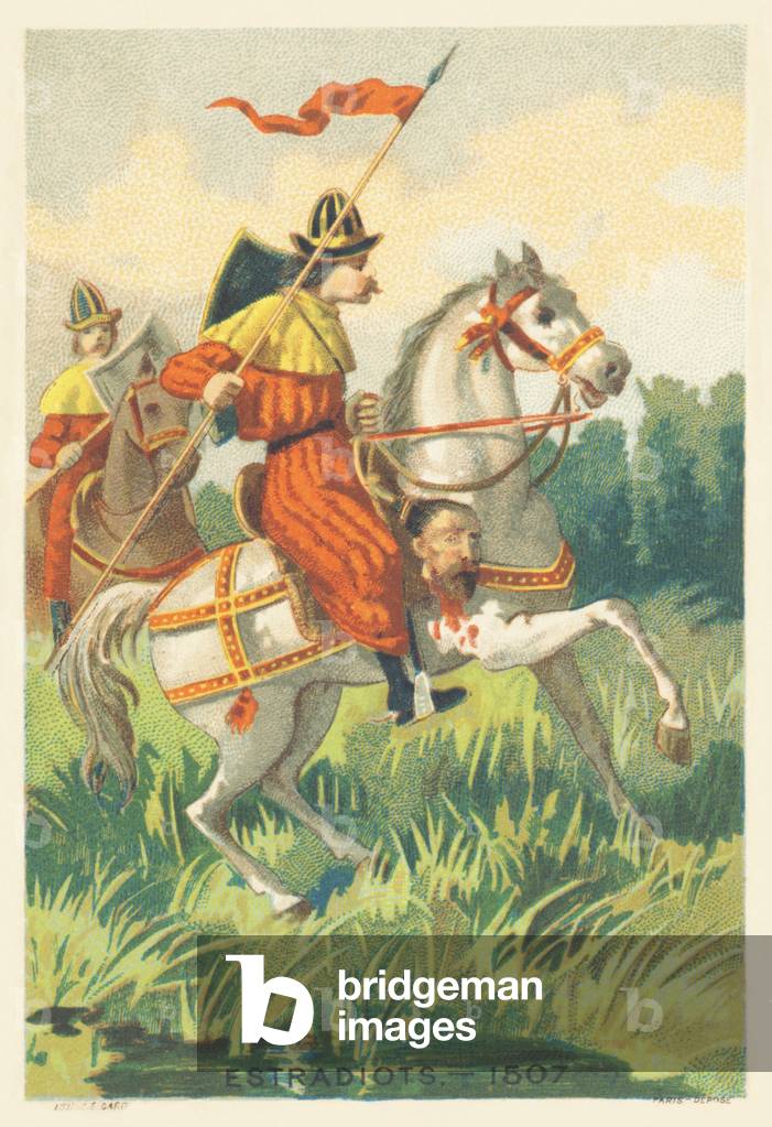 Estradiots in 1507 (Mercenaries of light cavalry of Balkan origin, first half of the 14th century)