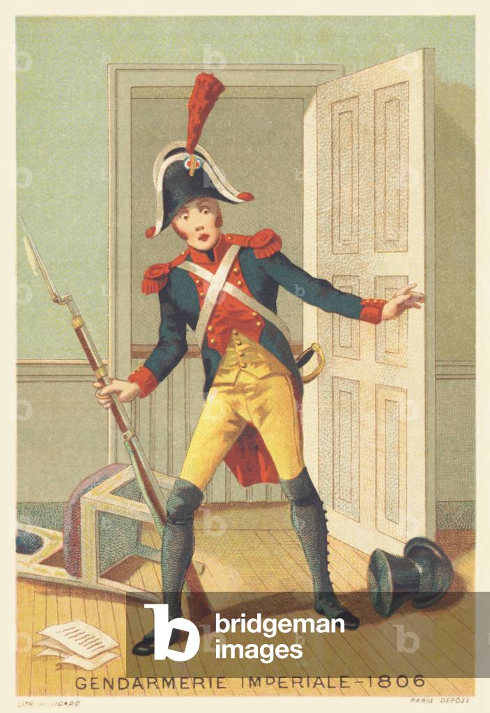 Imperiale gendarmerie in 1806 (Gendarmerie d'elite created in 1801 by Napoleon I and dissolved in 1815)