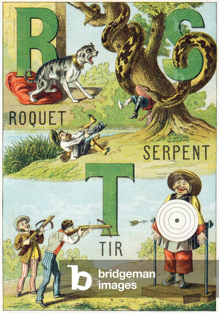 Lettres R, S, T : Roquet, Serpent, Tir. In 