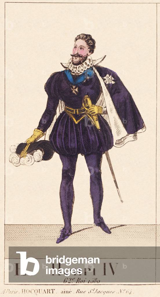 Henri IV, ALPHABET OF THE HISTORY OF FRANCE, circa 1830 (engraving)