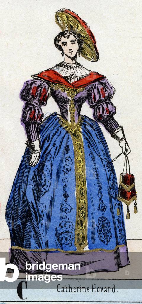 Letter C as Catherine Hovard. Abecedary of the Theatral Museum, c.1830 (Epinal print)