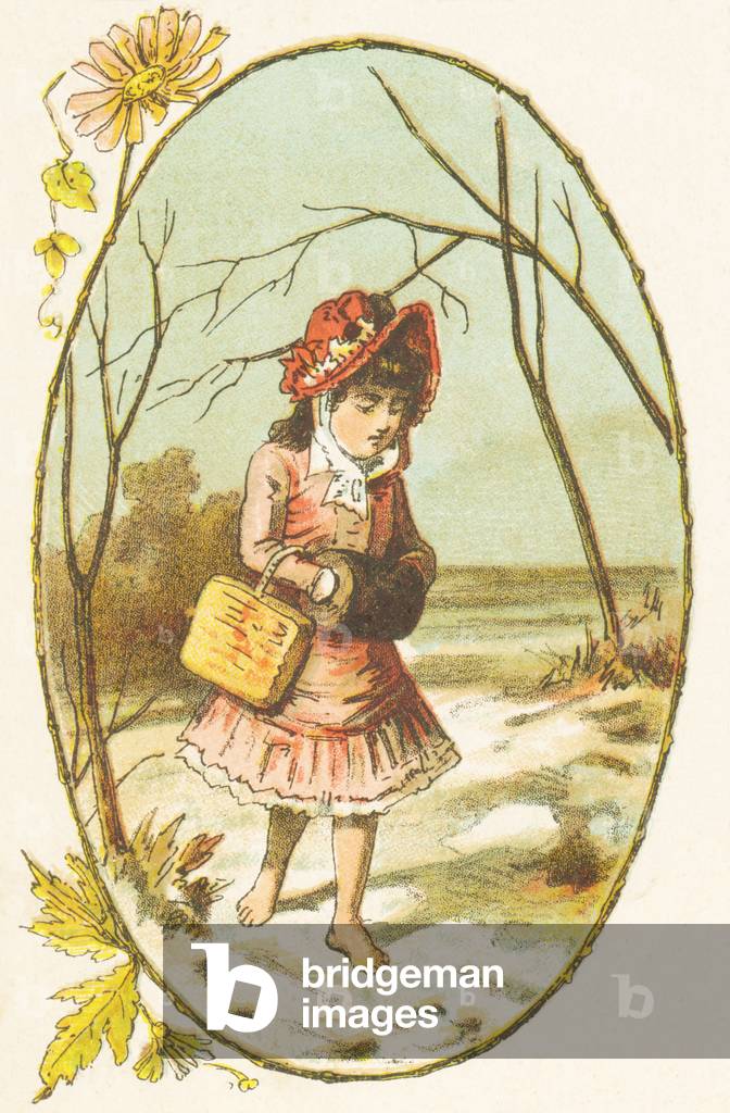 N: Nicole the little Niaise walks Barefoot in the Snow