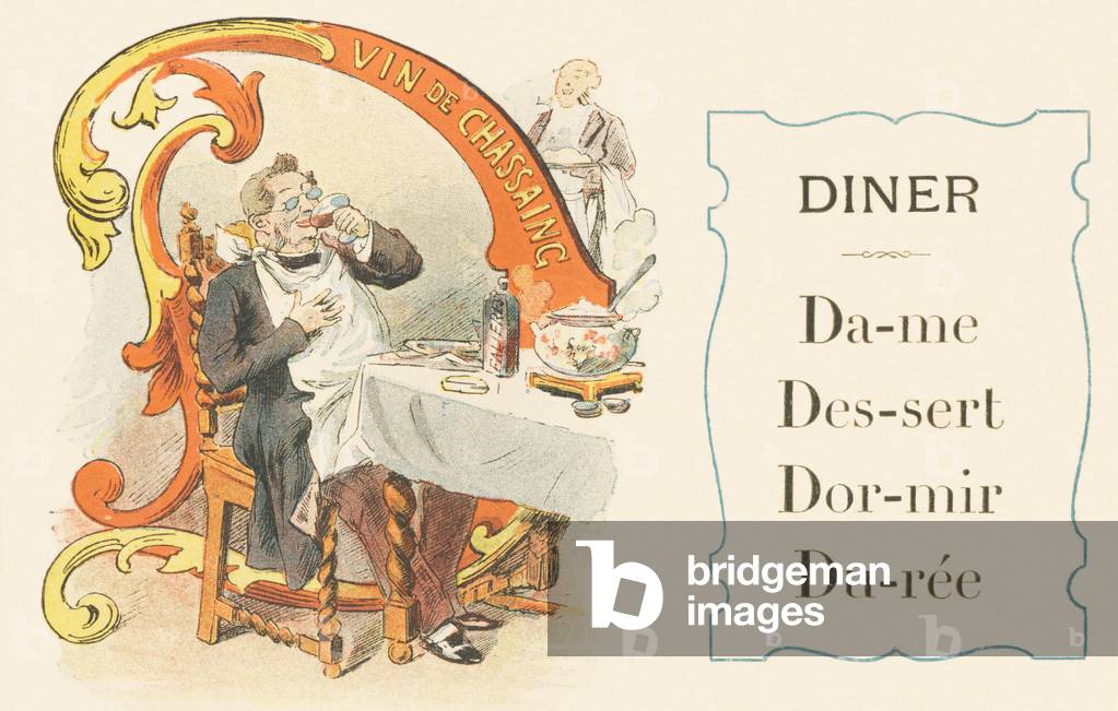 D: Dinner, lady, dessert, sleep, duration