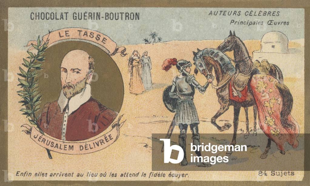 Torquato Tasso known in French as Le Tasse (1544-1595), Italian poet, author of “La Jerusalem delivree ou Jerusalem libere” (1581)
