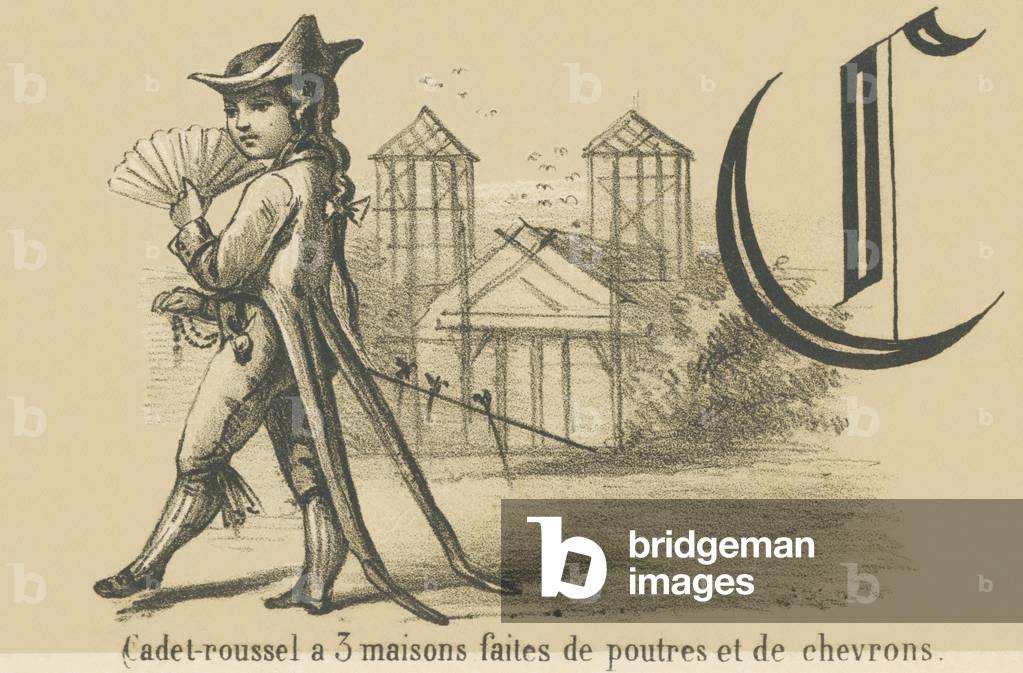C: Cadet-Roussel has 3 houses made of beams and rafters