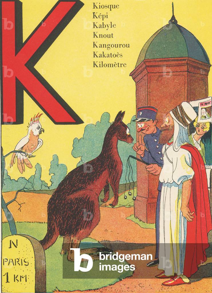 K: Kiosk, Kepi, Kabyle, Knout, Kangaroo, Kakatoes, Kilometre