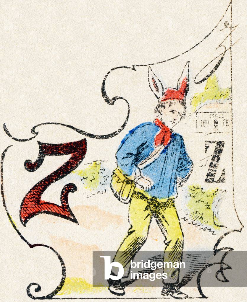 Letter Z: Zero. Professions Alphabet, c.1900 (lithograph)