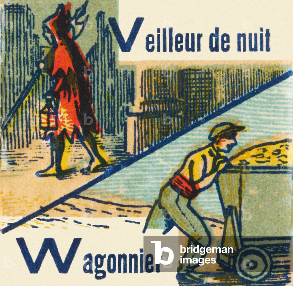 V as night watchman W as car