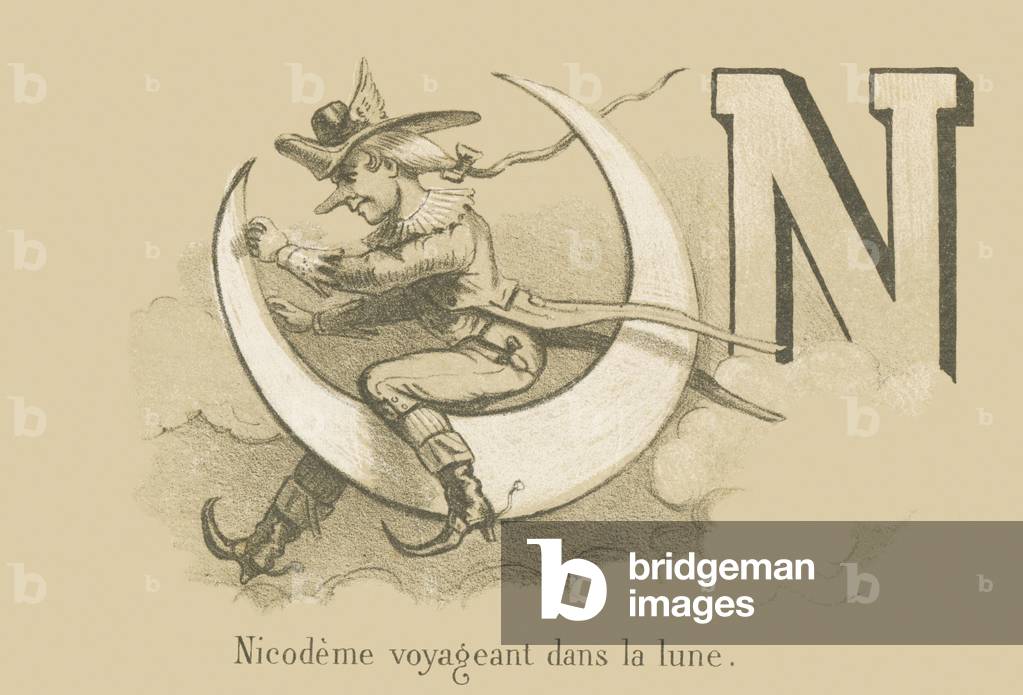 N: Nicodeme traveling in the moon