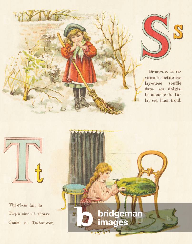 S T: Simone the sweeper and Therese the upholsterer